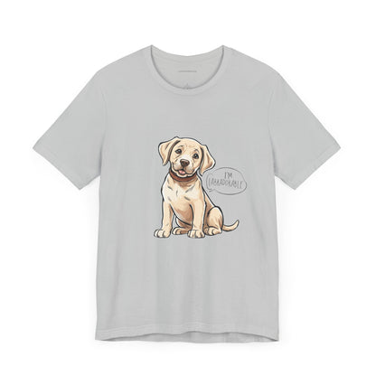 Adorable Labrador Unisex Jersey Tee - Cute Dog Graphic Shirt