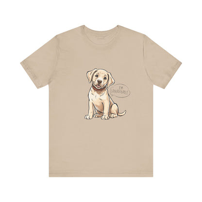 Adorable Labrador Unisex Jersey Tee - Cute Dog Graphic Shirt