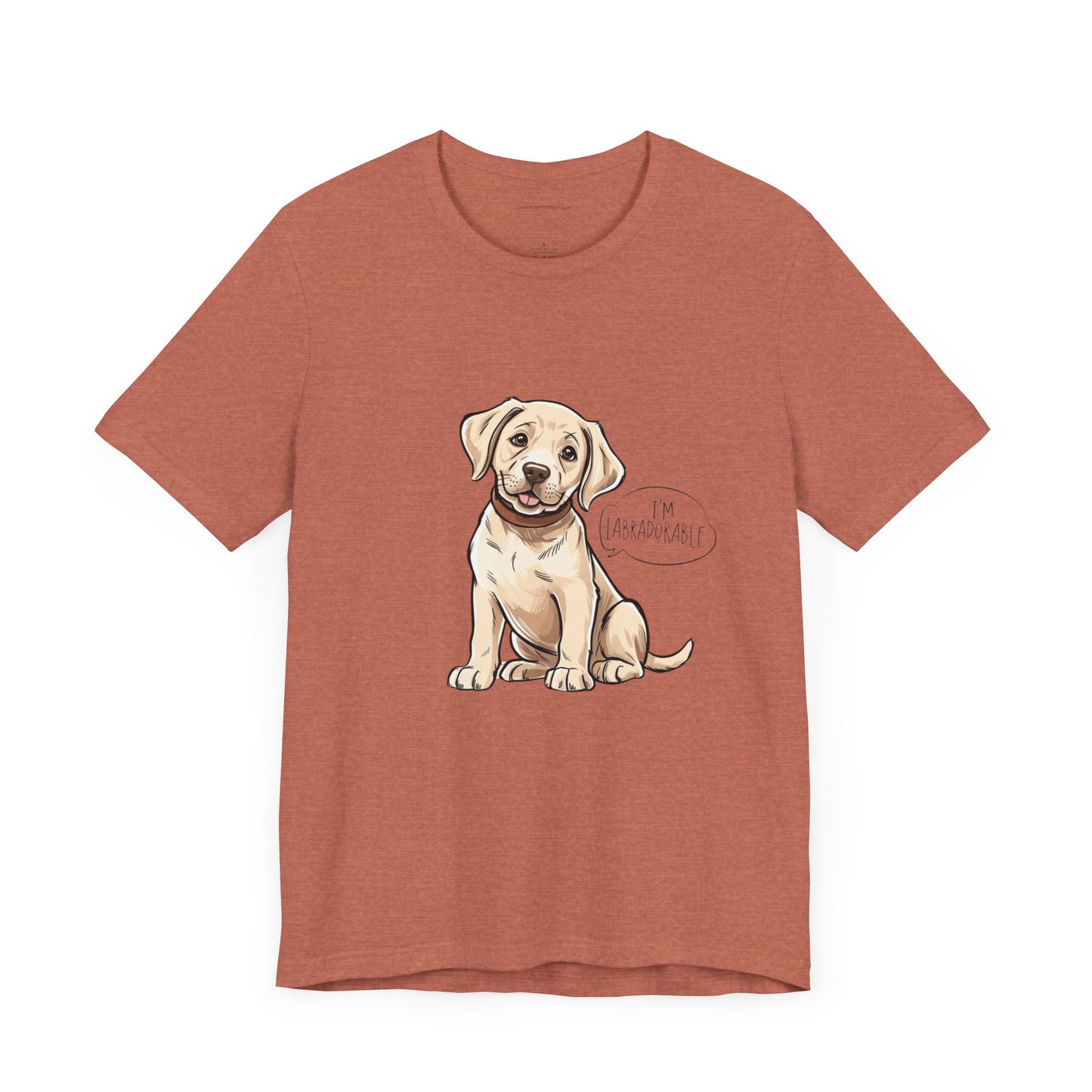 Adorable Labrador Unisex Jersey Tee - Cute Dog Graphic Shirt