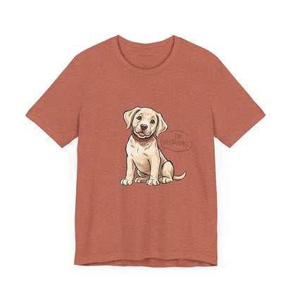 Adorable Labrador Unisex Jersey Tee - Cute Dog Graphic Shirt