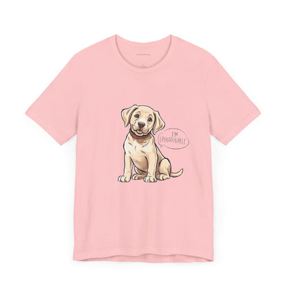 Adorable Labrador Unisex Jersey Tee - Cute Dog Graphic Shirt