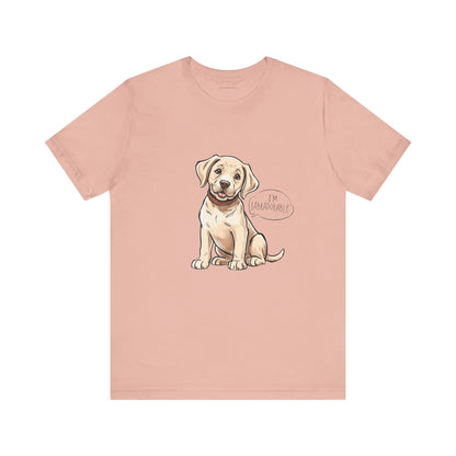 Adorable Labrador Unisex Jersey Tee - Cute Dog Graphic Shirt