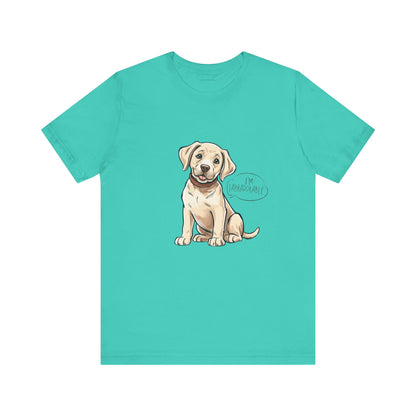 Adorable Labrador Unisex Jersey Tee - Cute Dog Graphic Shirt