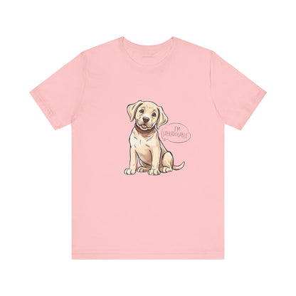 Adorable Labrador Unisex Jersey Tee - Cute Dog Graphic Shirt