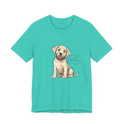 Adorable Labrador Unisex Jersey Tee - Cute Dog Graphic Shirt