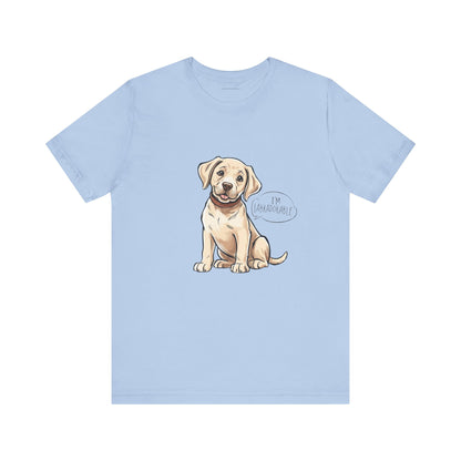 Adorable Labrador Unisex Jersey Tee - Cute Dog Graphic Shirt