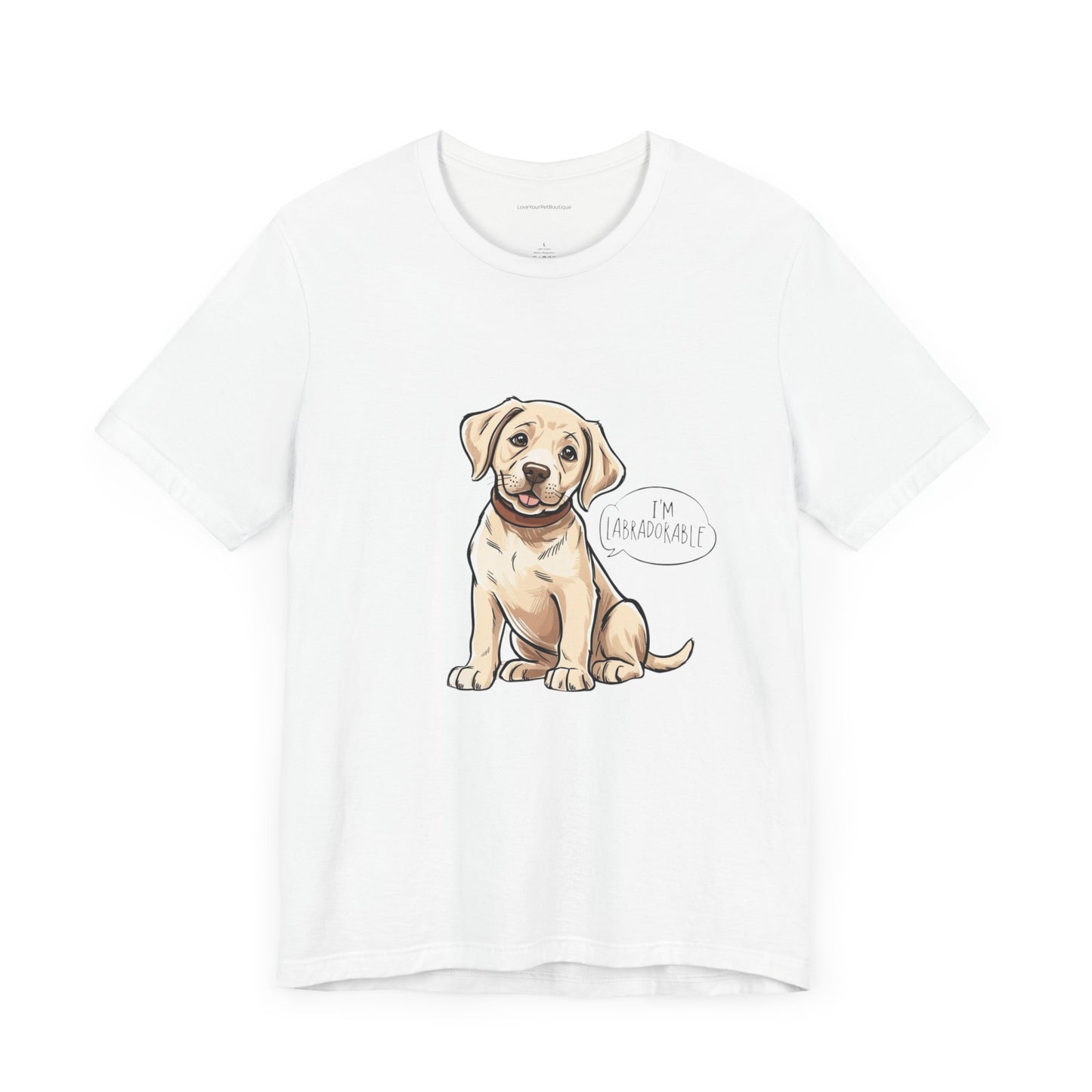 Adorable Labrador Unisex Jersey Tee - Cute Dog Graphic Shirt