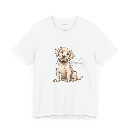 Adorable Labrador Unisex Jersey Tee - Cute Dog Graphic Shirt