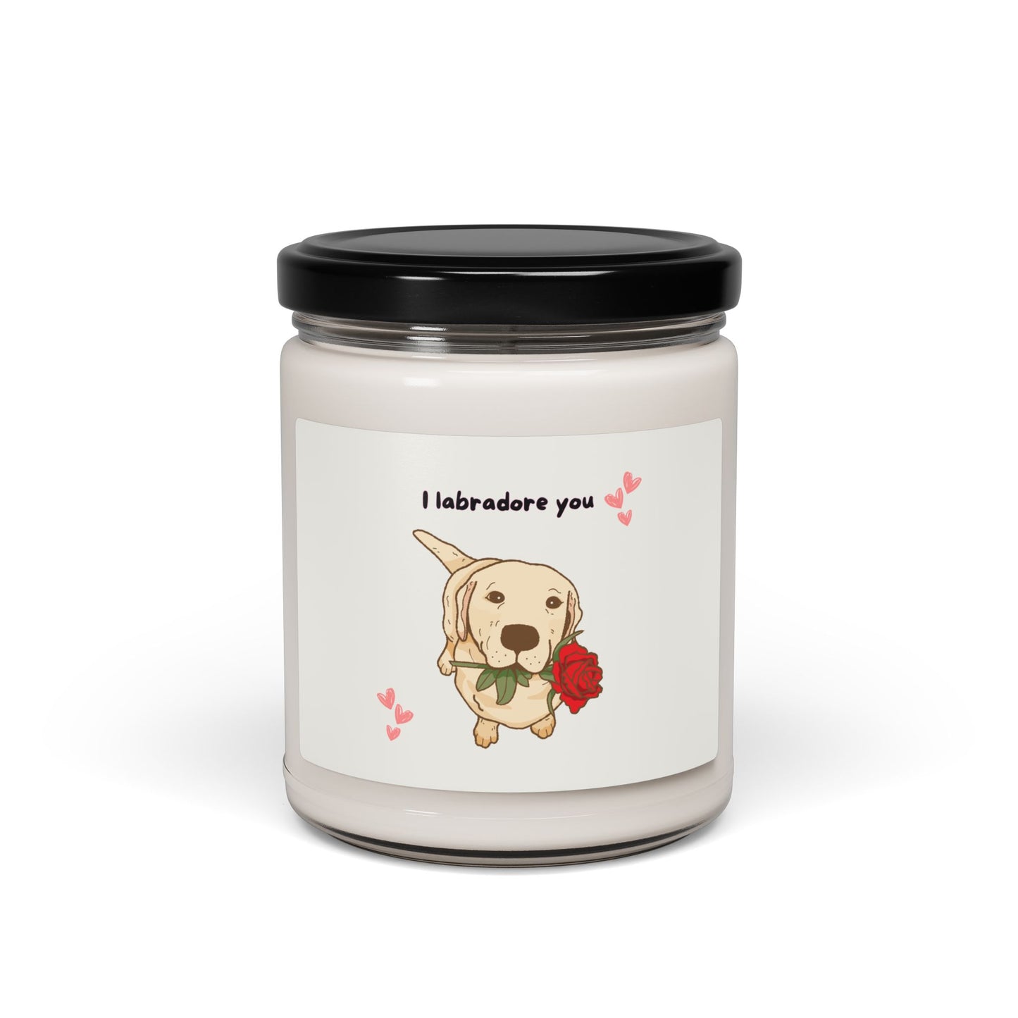 Cute "I Labradore You", Dog Lover Gift, Lab Candle, Pet Owner Gift, Scented Candle 9oz